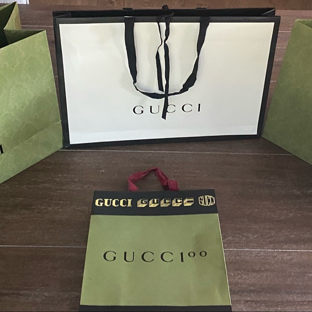 Lot of 4 Gucci paper bags - see pictures and write up